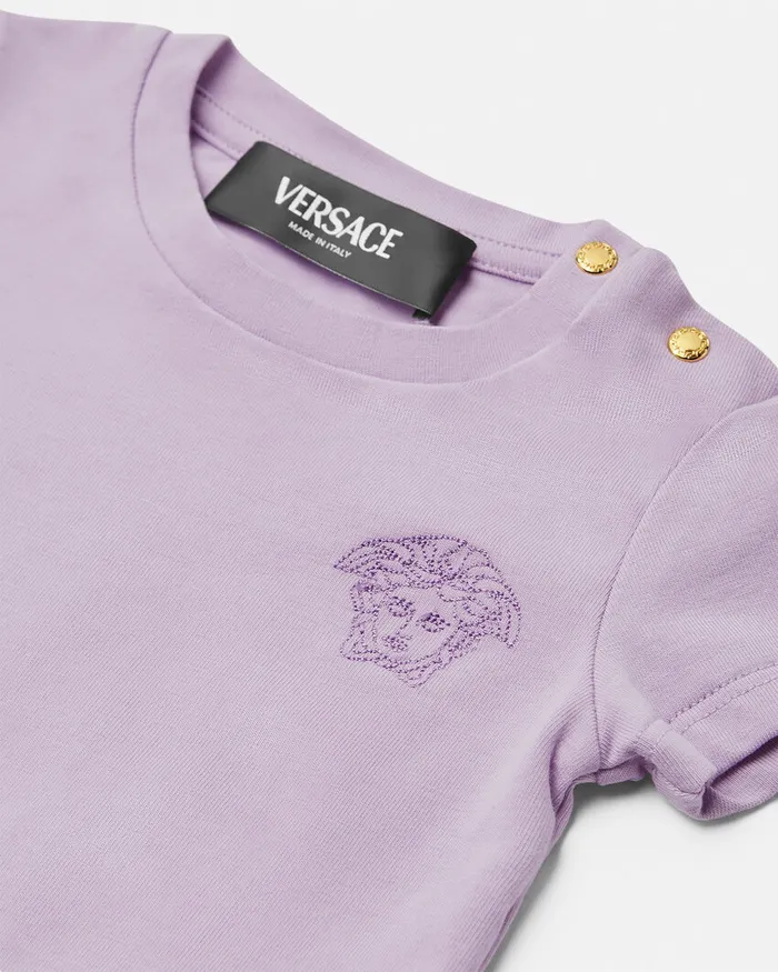 Versace Medusa Baby TShirt Lilac Kids Shirts and Tshirts