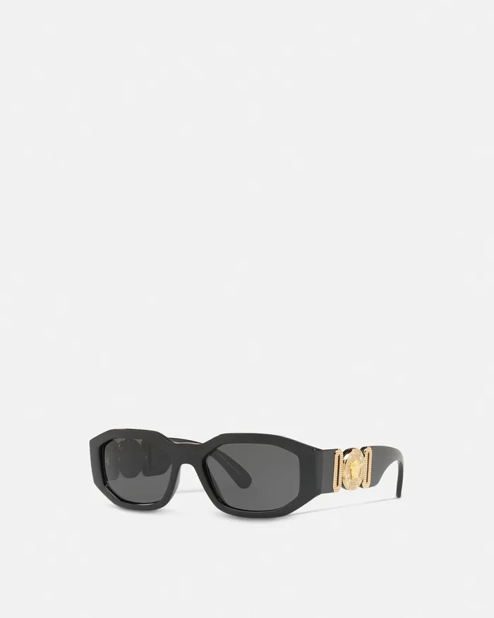 Versace Medusa Biggie Sunglasses Black WomenMen Sunglasses
