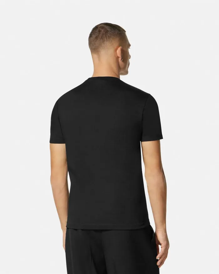 Versace Medusa Cartouche TShirt Black Men TShirts and Polos