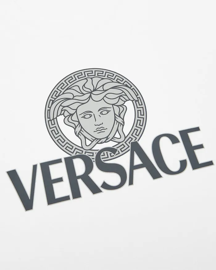 Versace Medusa Logo TShirt White Men TShirts and Polos