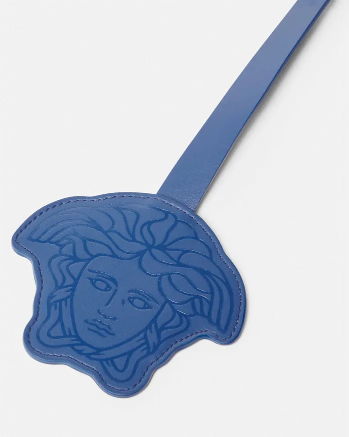 Versace Medusa Luggage Tag Blue Kids Bags and Accessories