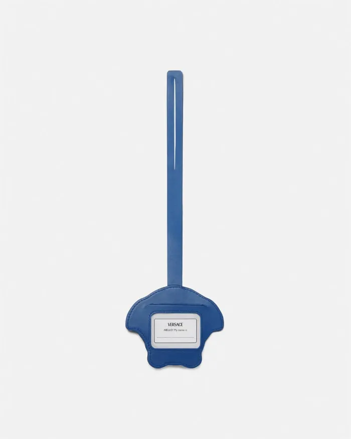 Versace Medusa Luggage Tag Blue Kids Bags and Accessories