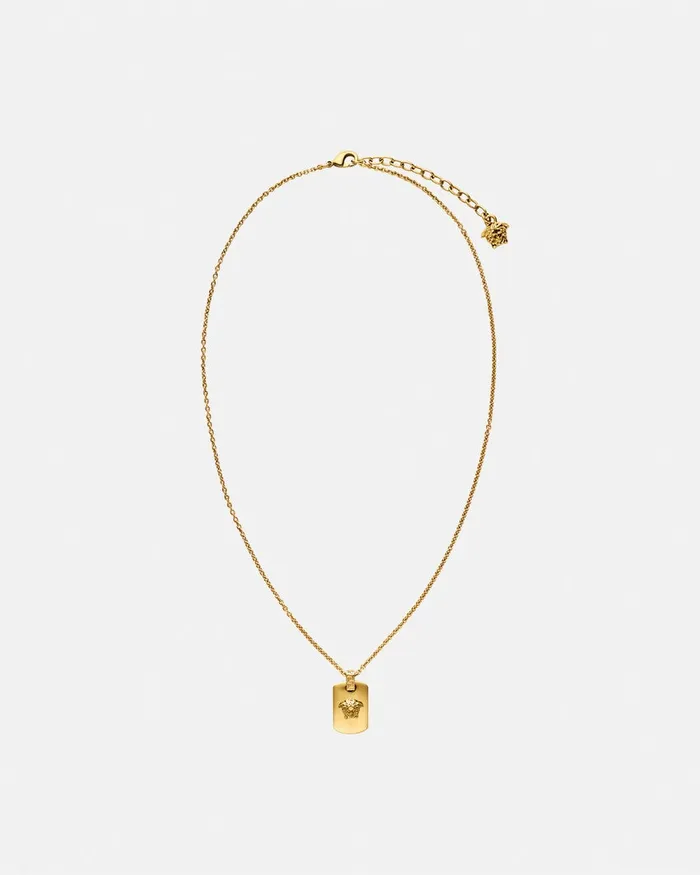 Versace Medusa Necklace Light Gold WomenMen Necklaces