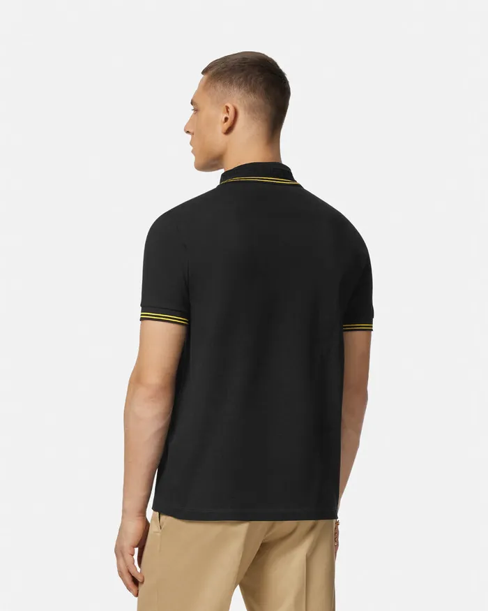 Versace Medusa Polo Shirt Black Men TShirts and Polos