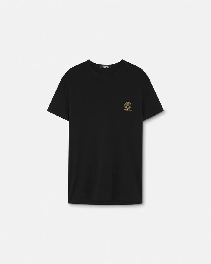 Versace Medusa Undershirt Black Men Loungewear and Pajamas