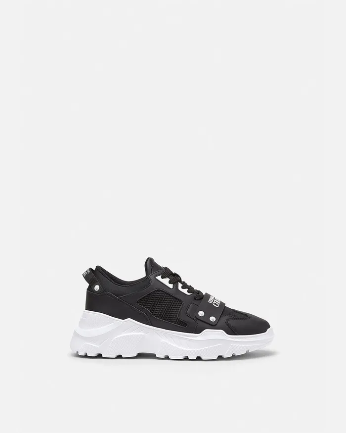 Versace Speedtrack Logo Sneakers Blackprint Men Jeans Couture