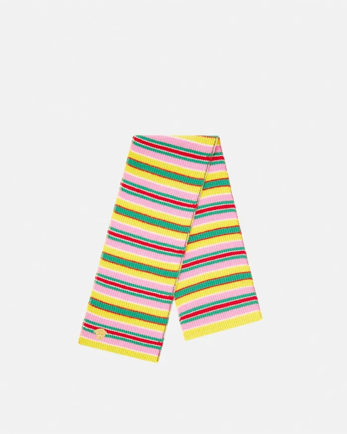 Versace Striped CableKnit Scarf Print Kids Bags and Accessories