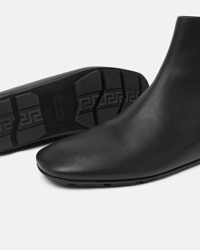 Versace Villa Ankle Boots Blacksilver Men Boots