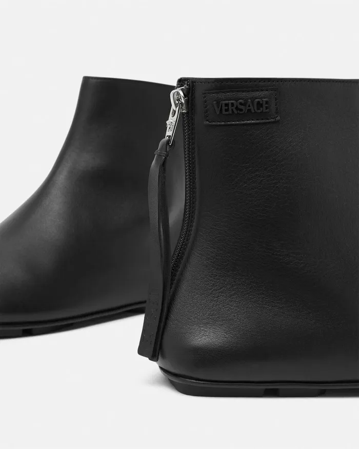 Versace Villa Ankle Boots Blacksilver Men Boots