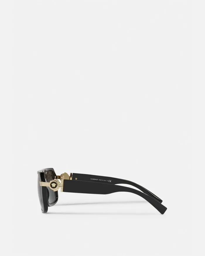 Versace Vintage Icon Pilot Sunglasses Blackgold Men Sunglasses