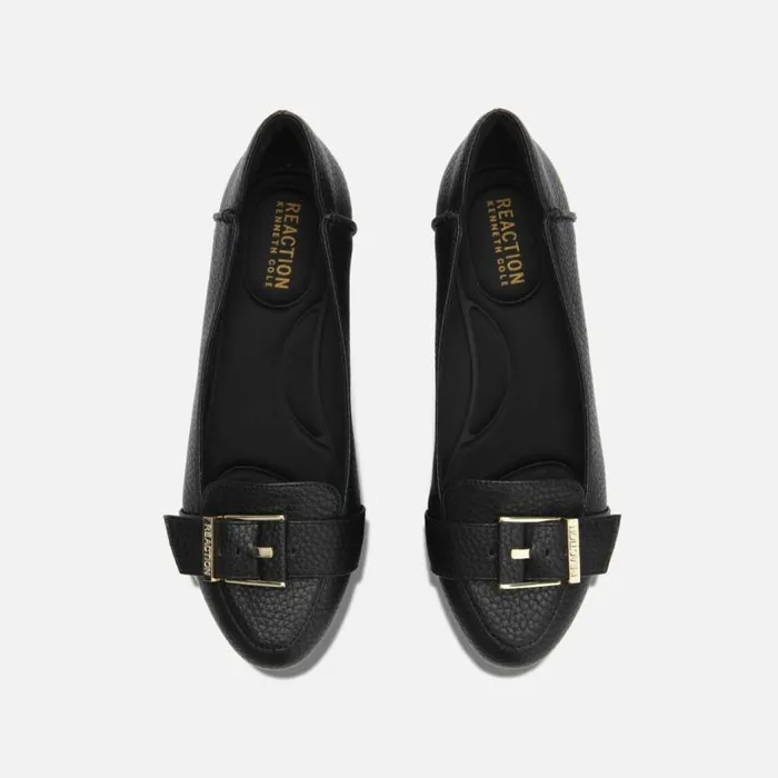 Viv Buckle Ballet Black Women Kenneth Cole Flats