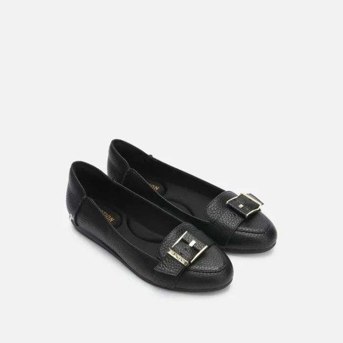 Viv Buckle Ballet Black Women Kenneth Cole Flats
