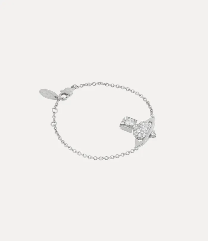 Vivienne Westwood Bracelets Women Valentine039s Agnatha Bracelet Platinum White Cz