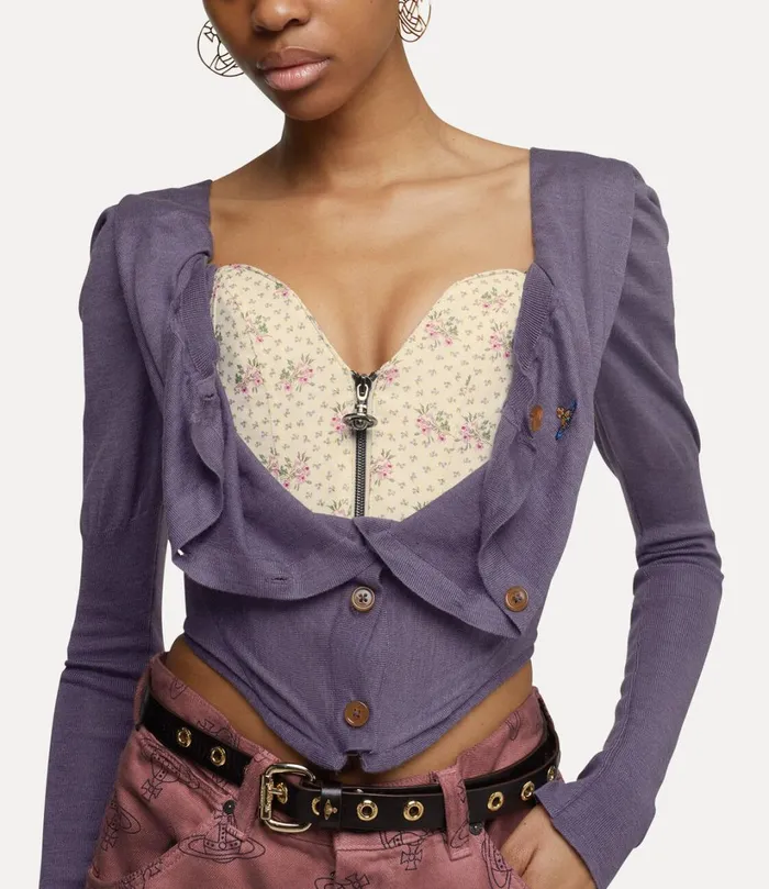 Vivienne Westwood Corsets Women Bea Corset Cardigan Lavender