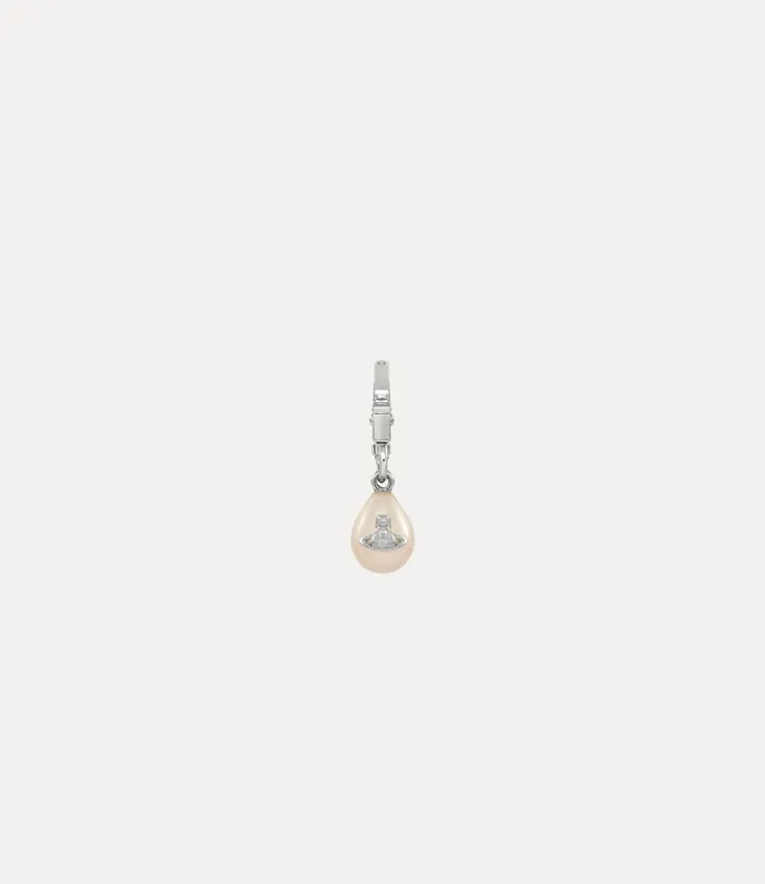 Vivienne Westwood Earrings Men Man Claude Single Earring Platinum Creamrose Pearl Vivienne Westwood Earrings Men Man Claude Single Earring Platinum Creamrose Pearl