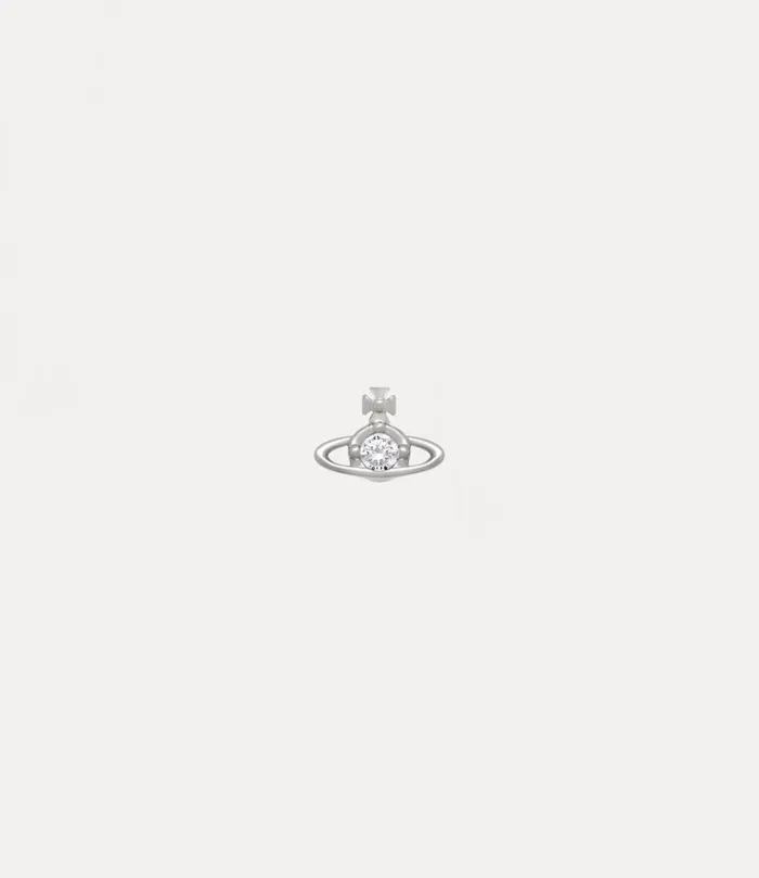 Vivienne Westwood Earrings MenWomen Nano Solitaire Single Stud Platinum Crystal Crystal Vivienne Westwood Earrings MenWomen Nano Solitaire Single Stud Platinum Crystal Crystal