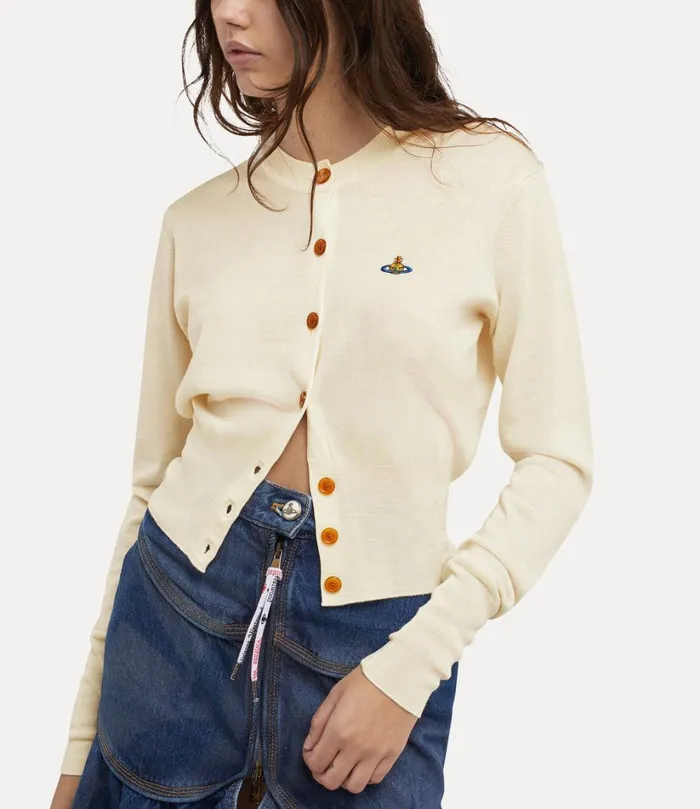 Vivienne Westwood Knitwear Women Bea Cropped Cardi Cream