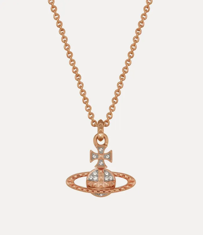 Vivienne Westwood Necklaces WomenMen Mayfair Bas Relief Pendant Necklace Pink Gold