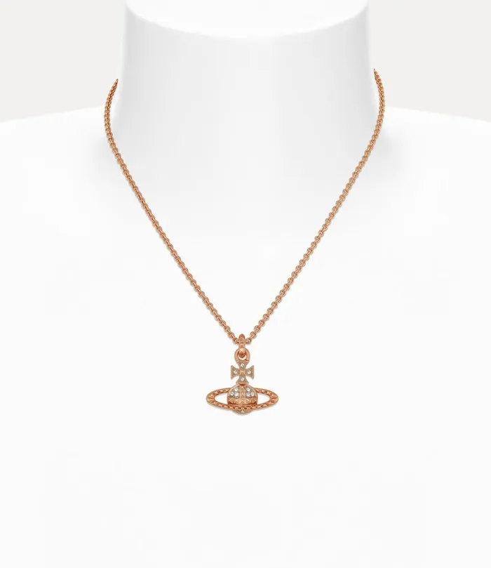 Vivienne Westwood Necklaces WomenMen Mayfair Bas Relief Pendant Necklace Pink Gold