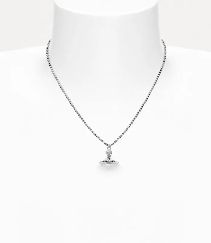 Vivienne Westwood Necklaces WomenMen New Petite Orb Pendant Necklace Platinum