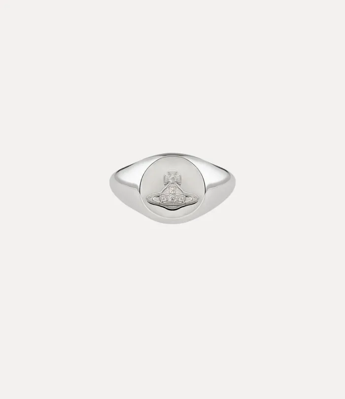 Vivienne Westwood Rings Women Sigillo Ring Rhodium 925