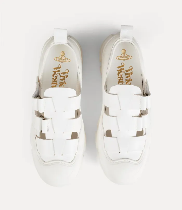 Vivienne Westwood Sandals Men Catch Stomper Sandal White