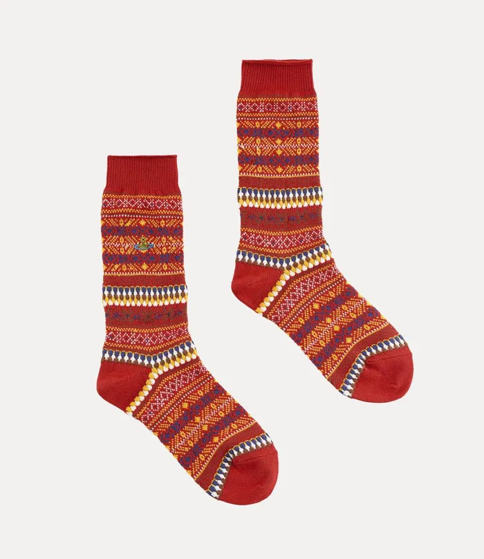 Vivienne Westwood Socks And Tights Women Ladies Sock Red