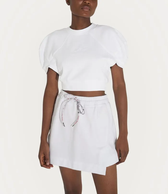 Vivienne Westwood Sweatshirts And TShirts Women Cropped Football Sweatshirt White