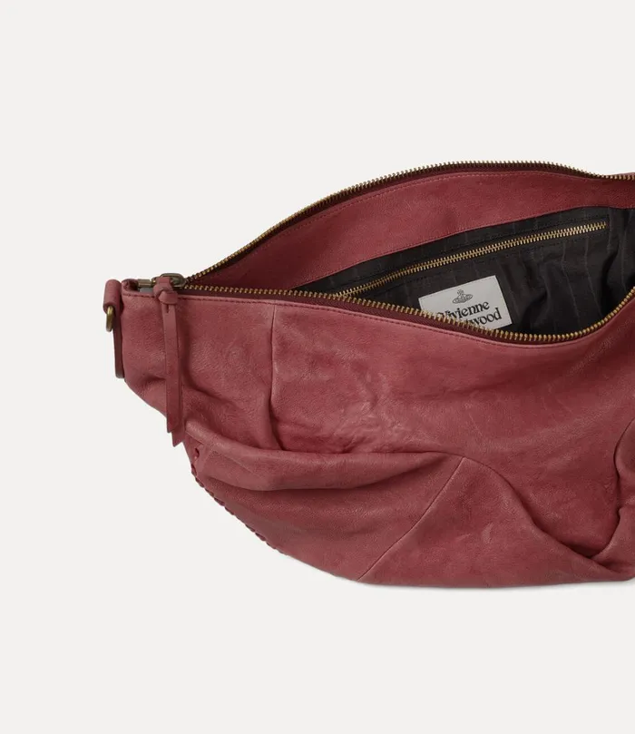 Vivienne Westwood Tote Bags MenWomen Medium Agnes Shoulder Bag Wine