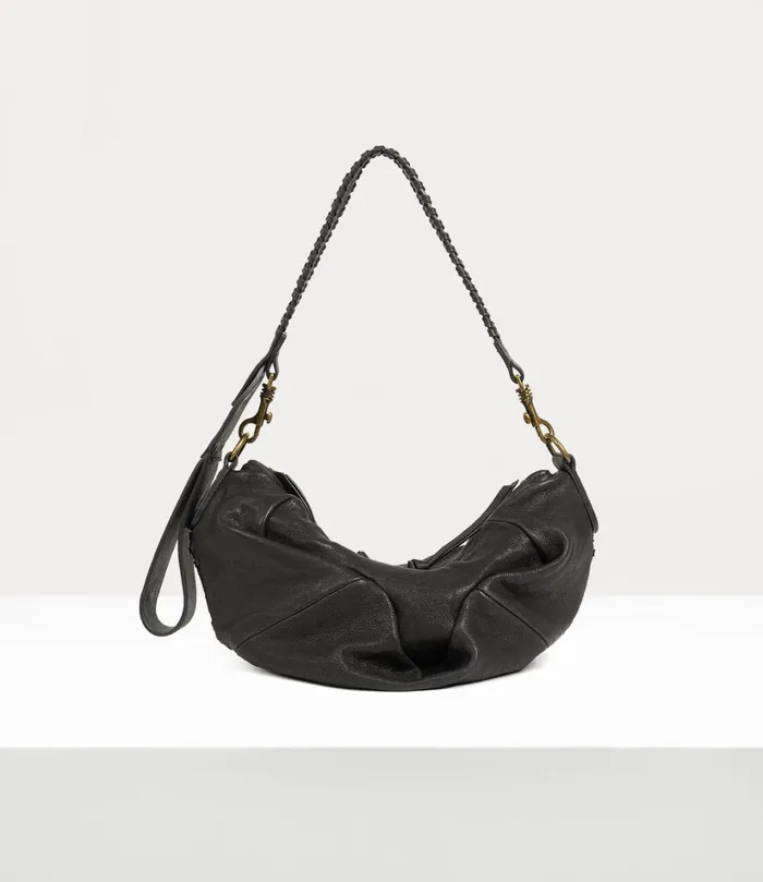Vivienne Westwood Tote Bags MenWomen Small Agnes Shoulder Bag Black