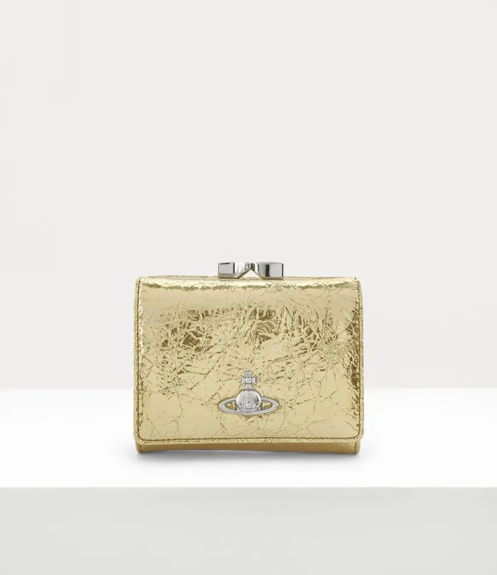Vivienne Westwood Wallets And Purses Women Small Frame Wallet Gold