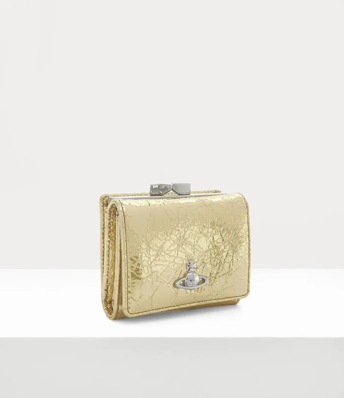 Vivienne Westwood Wallets And Purses Women Small Frame Wallet Gold
