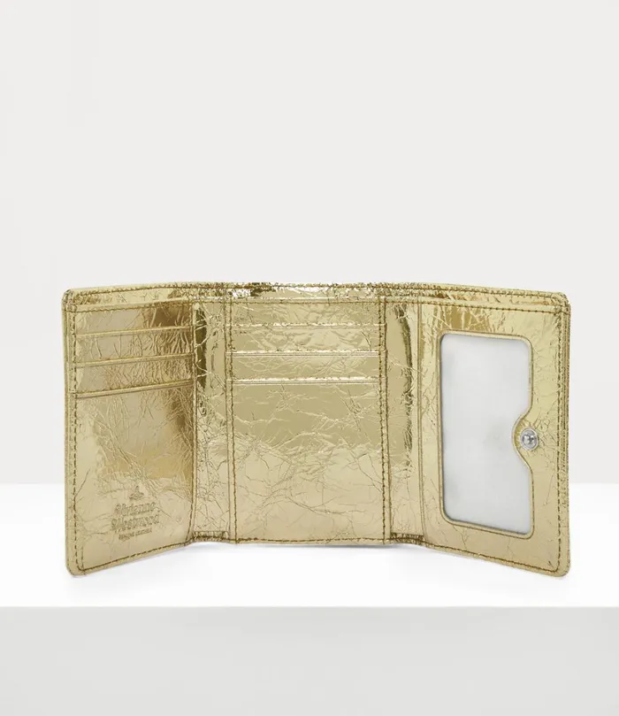 Vivienne Westwood Wallets And Purses Women Small Frame Wallet Gold