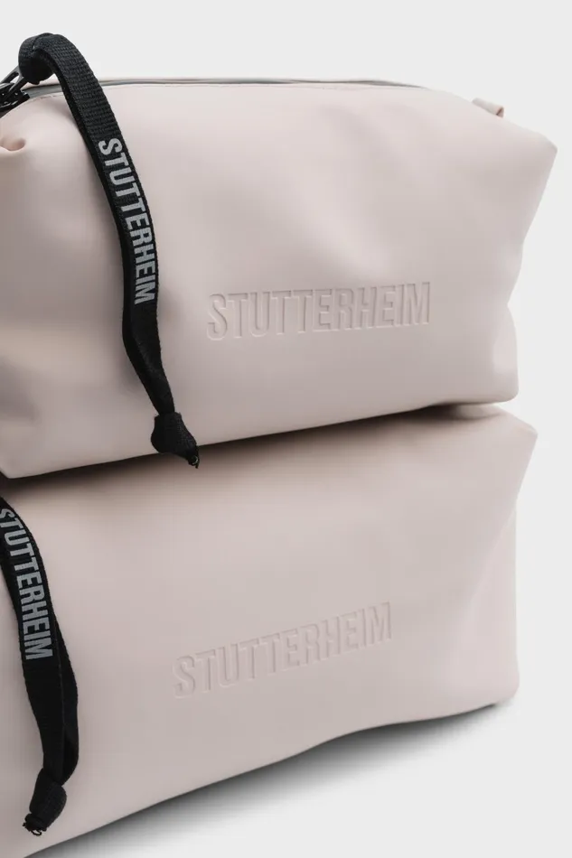 Wash Bags Women Stutterheim Container Large Wash Bag Light Sand