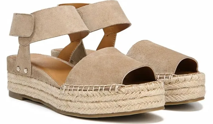 Wedge Sandals Women Franco Sarto Sarto Oak Espadrille Sandal Dark Sand Suede Wedge Sandals Women Franco Sarto Sarto Oak Espadrille Sandal Dark Sand Suede