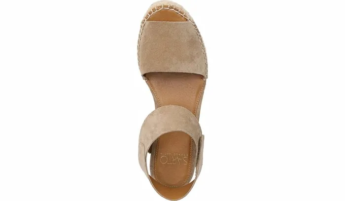 Wedge Sandals Women Franco Sarto Sarto Oak Espadrille Sandal Dark Sand Suede Wedge Sandals Women Franco Sarto Sarto Oak Espadrille Sandal Dark Sand Suede