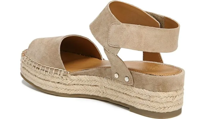 Wedge Sandals Women Franco Sarto Sarto Oak Espadrille Sandal Dark Sand Suede Wedge Sandals Women Franco Sarto Sarto Oak Espadrille Sandal Dark Sand Suede