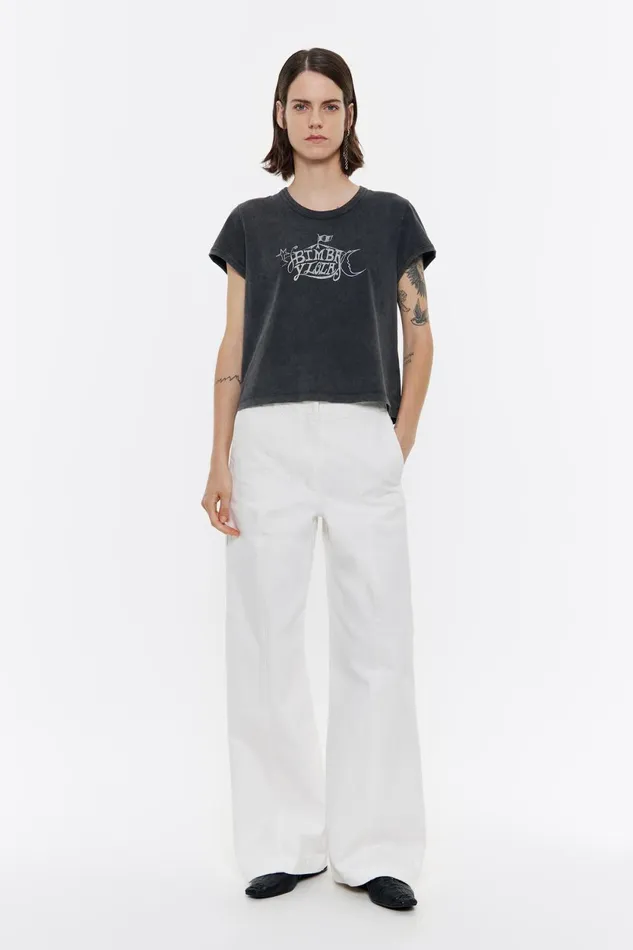 White Denim Jeans White Women Bimba Y Lola Trousers