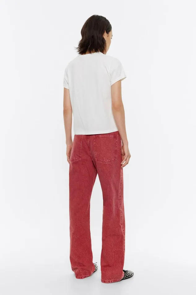 WIDE LEG 8211 Red Jeans Red Women Bimba Y Lola Denim