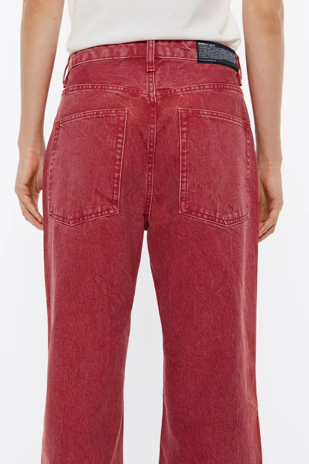 WIDE LEG 8211 Red Jeans Red Women Bimba Y Lola Denim