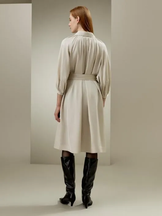 Windbreaker Silk Dress With Detachable Belt Women Jumpsuits Lilysilk Knitwear