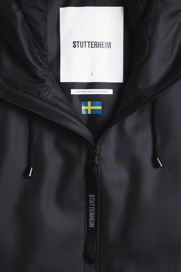 Winter Coats Women Stutterheim Mosebacke Winter Jacket Black