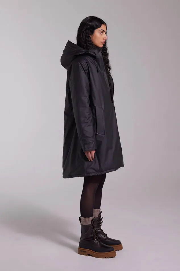 Winter Coats Women Stutterheim Mosebacke Winter Jacket Black