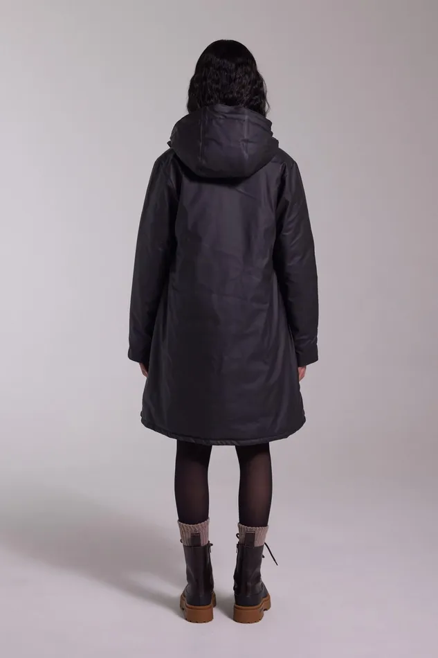 Winter Coats Women Stutterheim Mosebacke Winter Jacket Black
