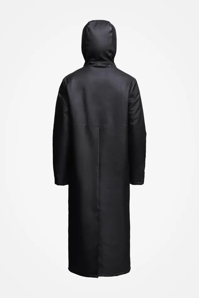Winter Coats Women Stutterheim Stockholm Long Winter Jacket Black