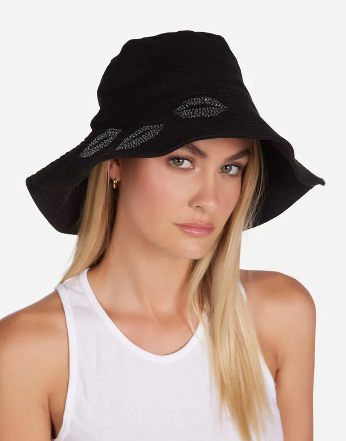 Women039s Adina Stud Kisses Black Lauren Moshi Hats