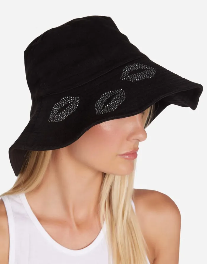 Women039s Adina Stud Kisses Black Lauren Moshi Hats