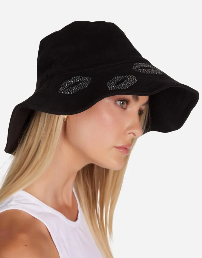 Women039s Adina Stud Kisses Black Lauren Moshi Hats