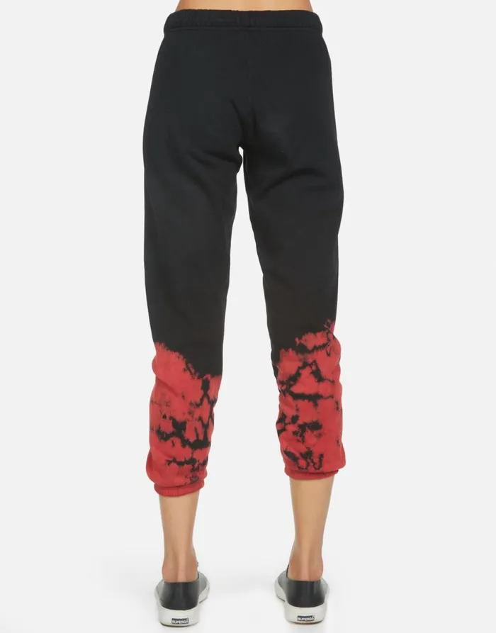 Women039s Alana Tiger Tongue Black Lauren Moshi Crop Sweatpants