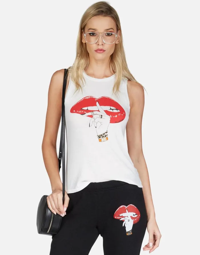 Women039s Ashlin XO Shh Lip Milk Lauren Moshi Tanks